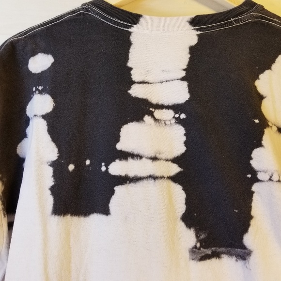 Distressed Cutout tie dye "Rose Whatever" t-shirt - Picture 4 of 5